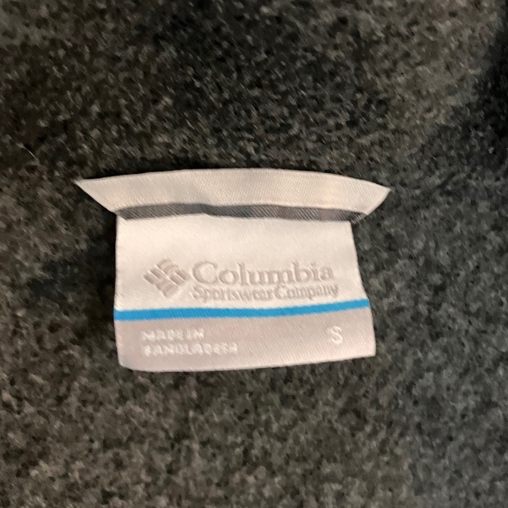 Columbia Fleece Jacket Full Zip Gray Athletic Outdoor S Layering - Picture 4 of 10